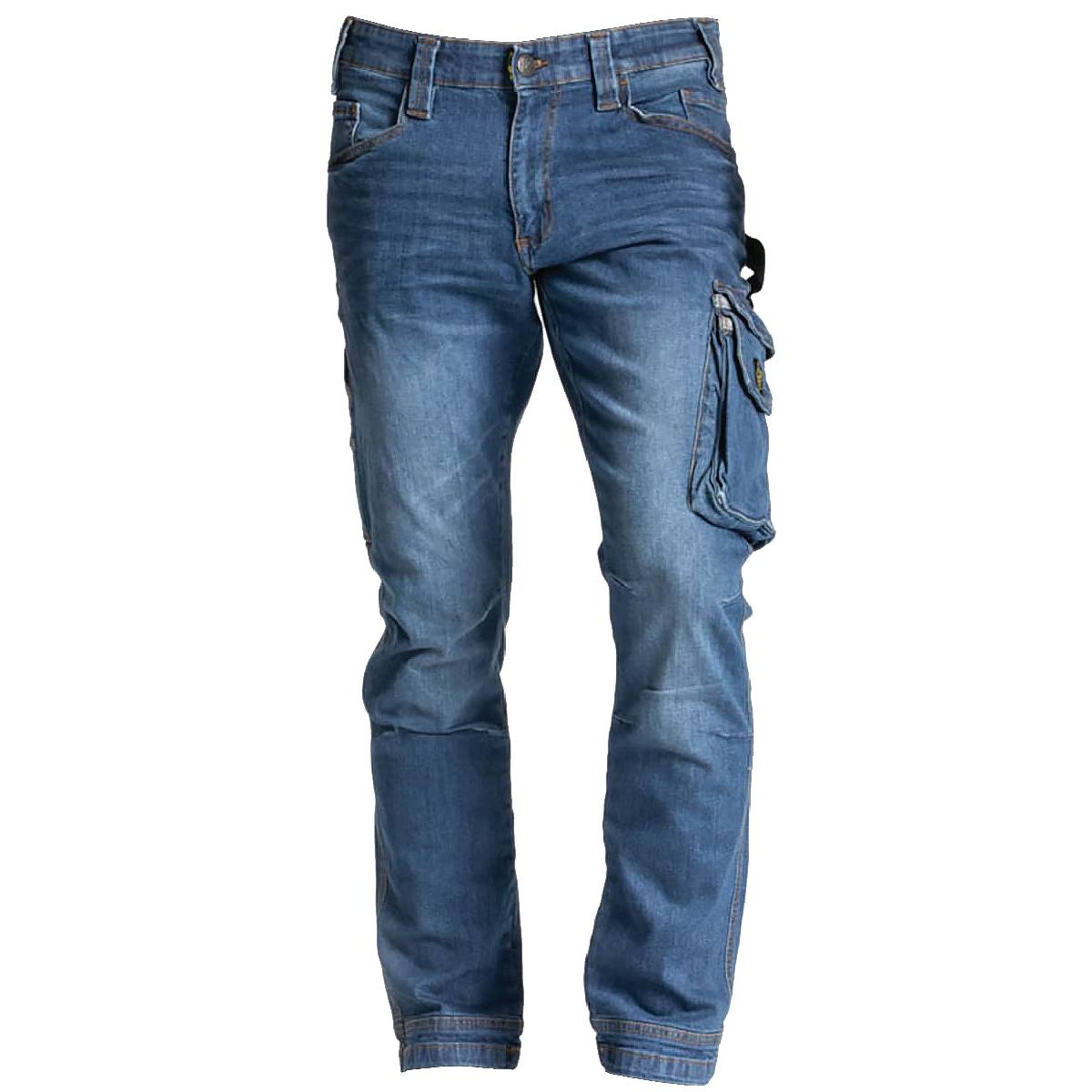 JEAN DE TRAVAIL STRETCH COUPE CONFORT JOB STONE T.42 136996 Reference Batiment